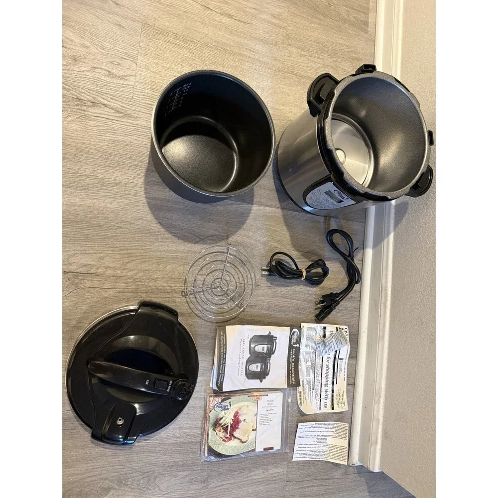 Cook's Essentials 6L Electronic Digital Pressure Cooking System EPC460 New